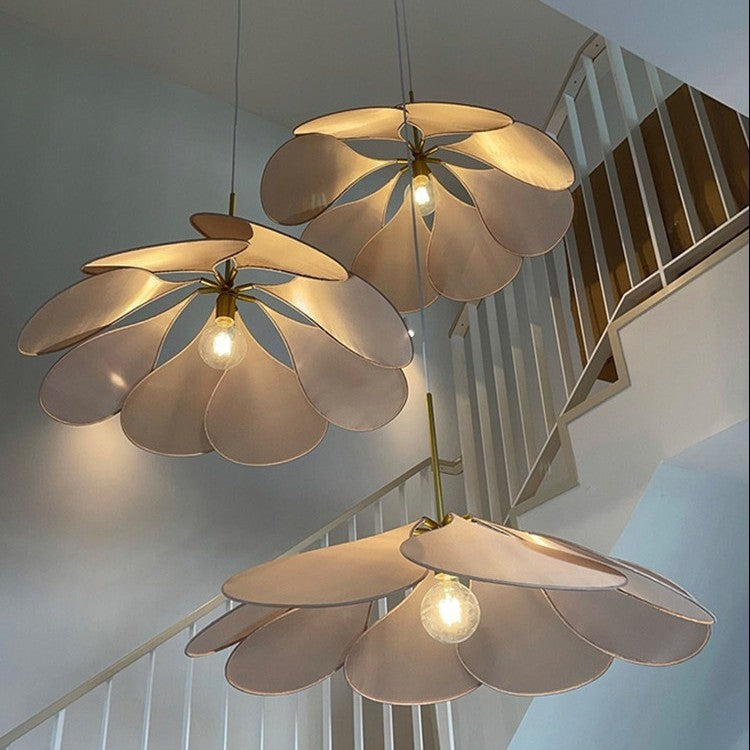 Fabric Petal Chandelier