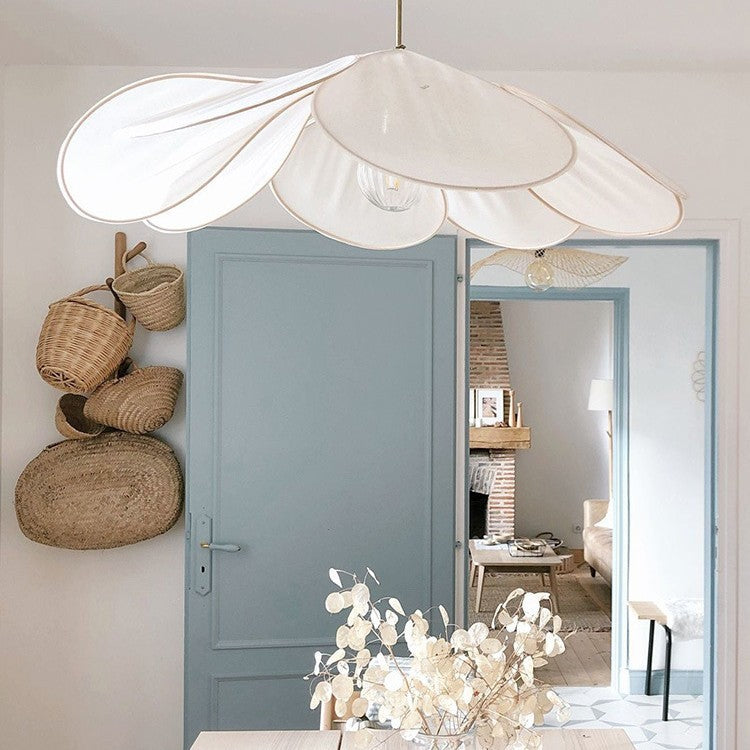 Fabric Petal Chandelier