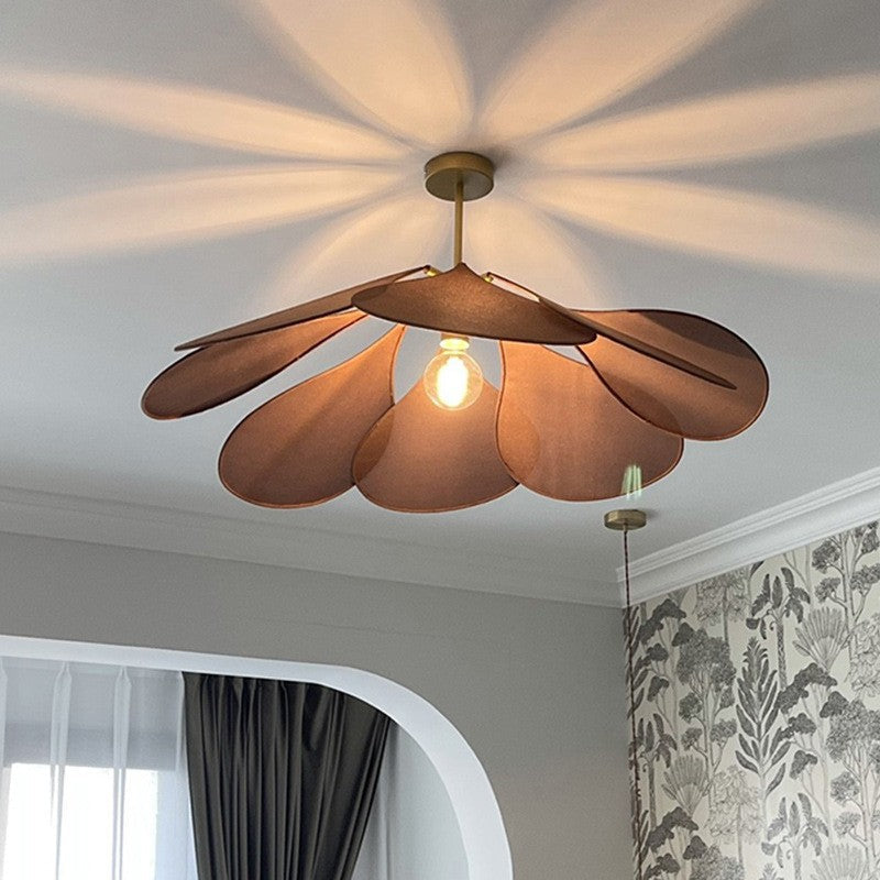 Fabric Petal Chandelier