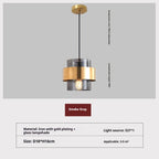 French Designer Bedside Pendant Lamp