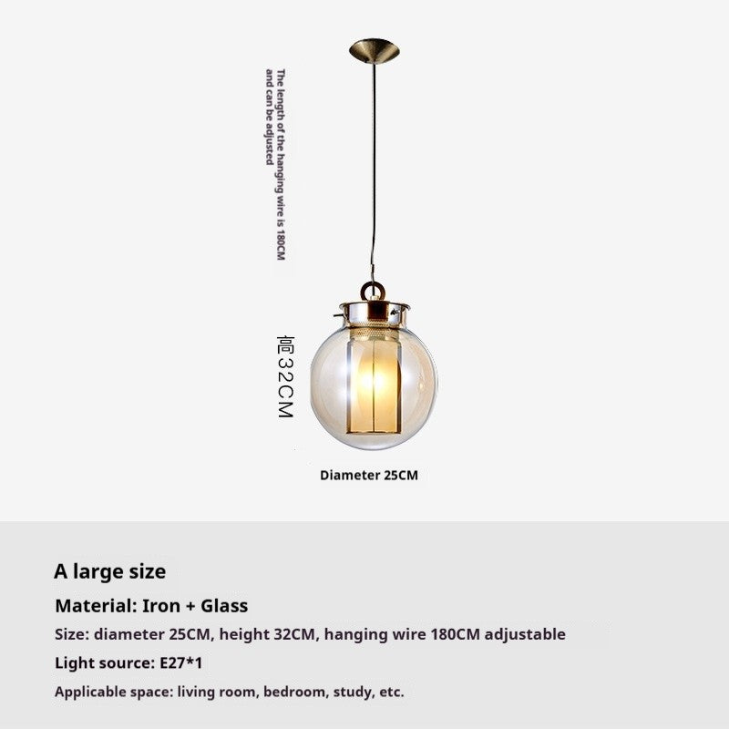 French Designer Bedside Pendant Lamp
