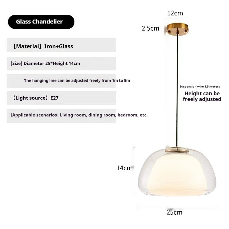 French Designer Bedside Pendant Lamp