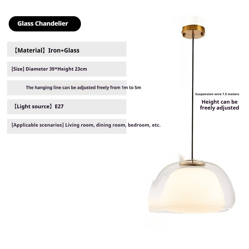 French Designer Bedside Pendant Lamp