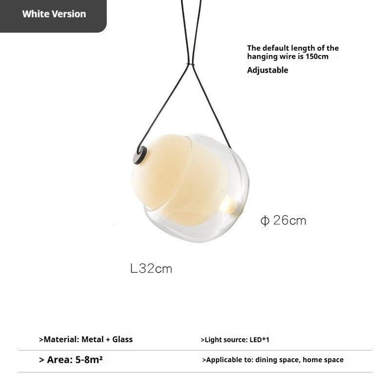 French Designer Bedside Pendant Lamp