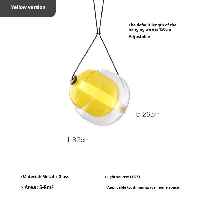 French Designer Bedside Pendant Lamp