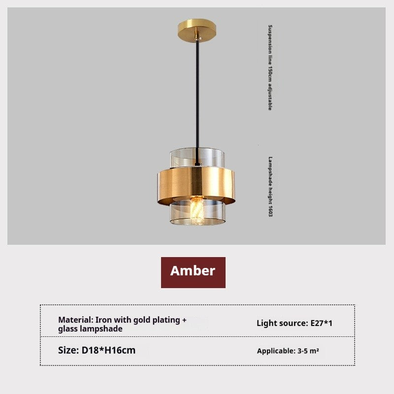 French Designer Bedside Pendant Lamp