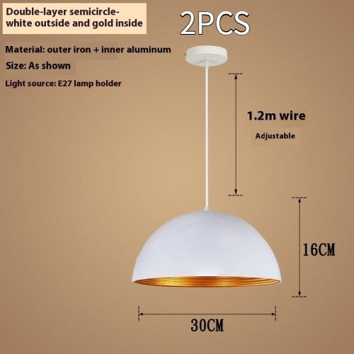 Industrial Double-Layer Pendant Lamp