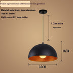 Industrial Double-Layer Pendant Lamp