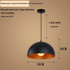 Industrial Double-Layer Pendant Lamp