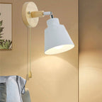 Minimalist Wooden Bedside Wall Lamp