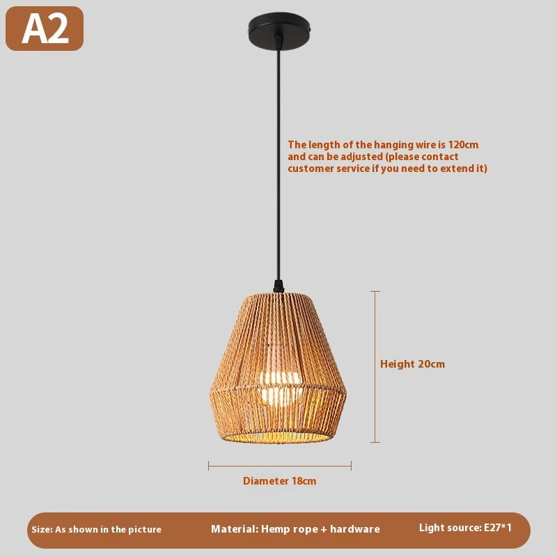 New Chinese Rattan Chandelier