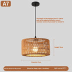 New Chinese Rattan Chandelier