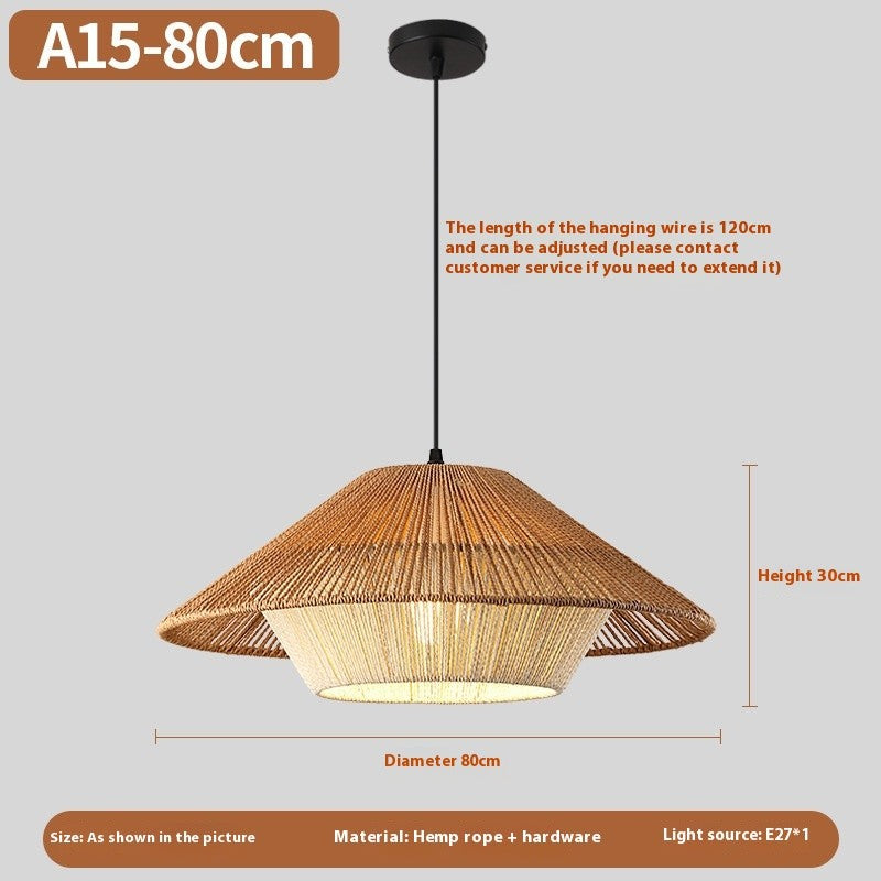 New Chinese Rattan Chandelier
