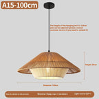 New Chinese Rattan Chandelier