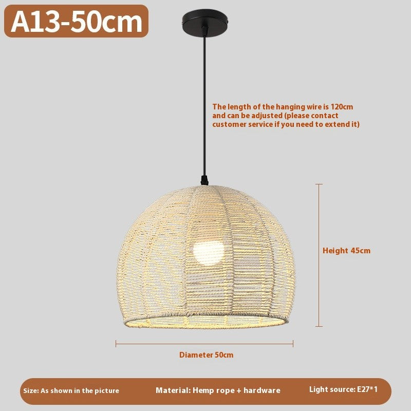 New Chinese Rattan Chandelier