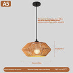 New Chinese Rattan Chandelier