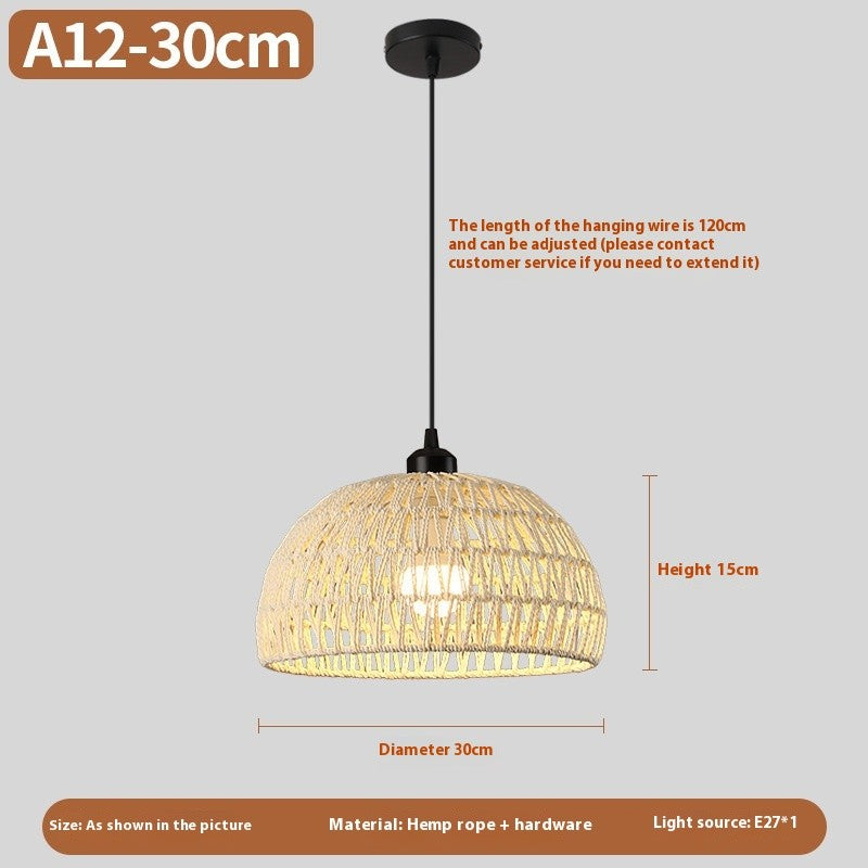 New Chinese Rattan Chandelier