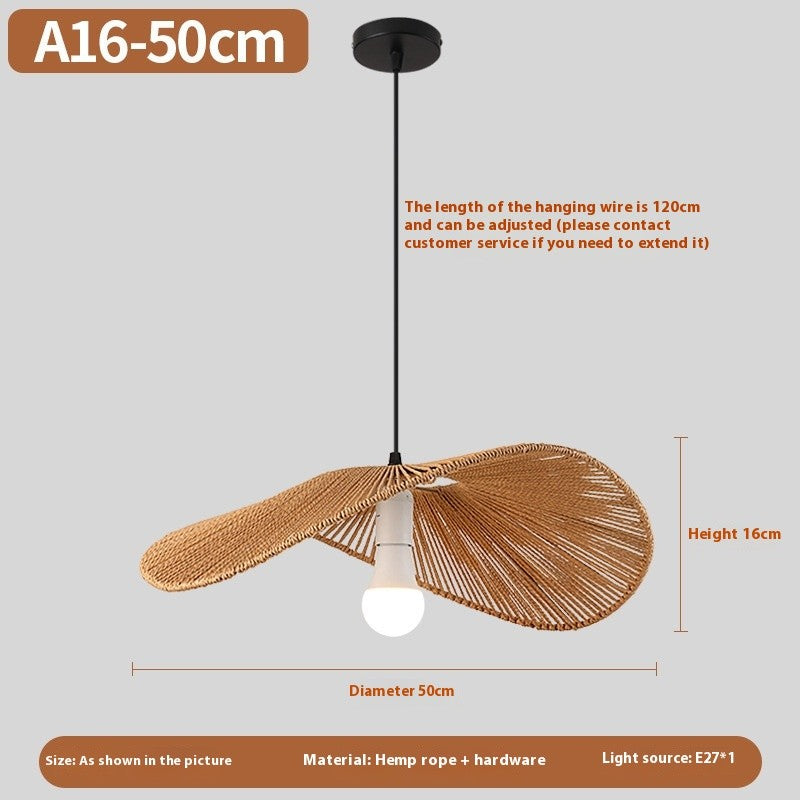 New Chinese Rattan Chandelier