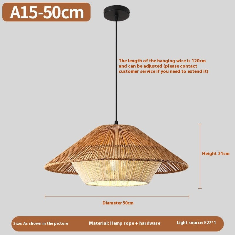 New Chinese Rattan Chandelier