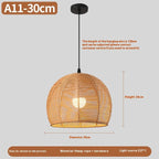 New Chinese Rattan Chandelier