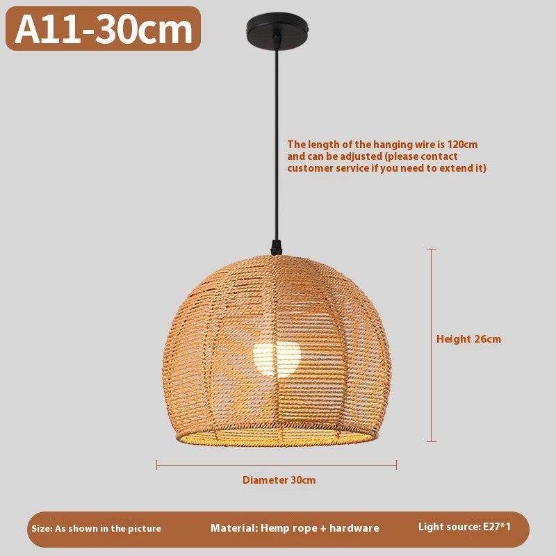 New Chinese Rattan Chandelier