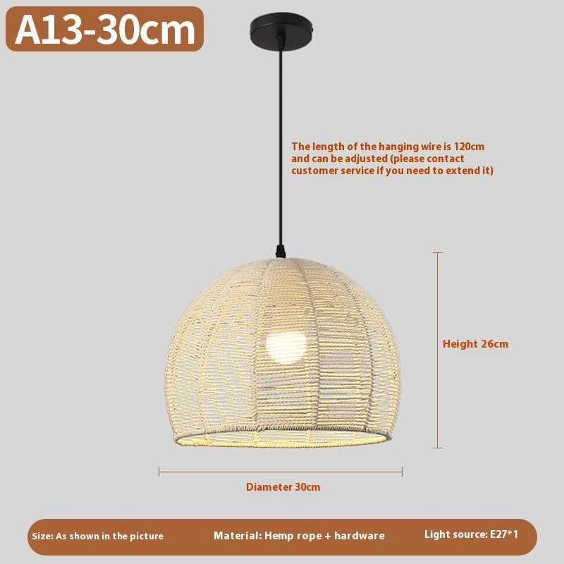 New Chinese Rattan Chandelier