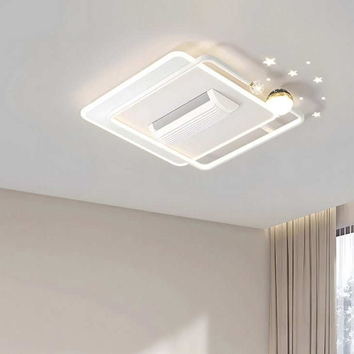Nordic Leafless Ceiling Fan Light