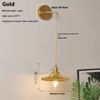 Retro Brass Lotus Wall Lamp