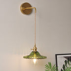 Retro Brass Lotus Wall Lamp