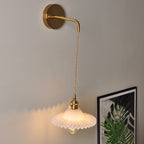 Retro Brass Lotus Wall Lamp