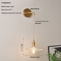 Retro Brass Lotus Wall Lamp