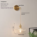 Retro Brass Lotus Wall Lamp