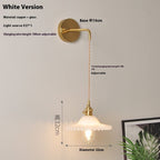 Retro Brass Lotus Wall Lamp