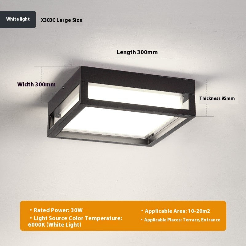 Ultra-Thin Outdoor Ceiling Light